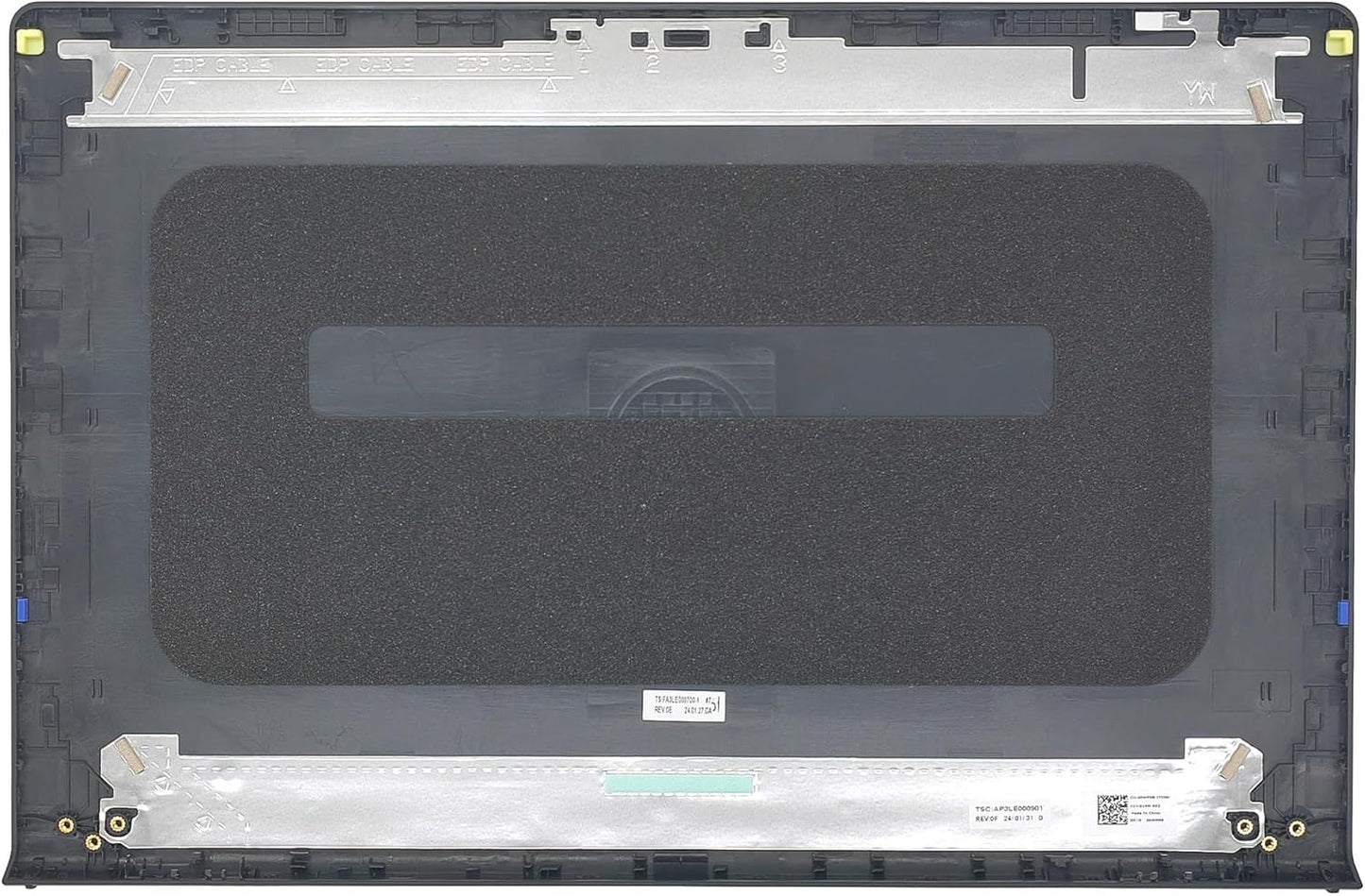 Replacement LCD Back Cover Rear Top Case Lid for DELL Inspiron 15 3510 3511 3515 3520 3525 Series Laptop,New Dell inspiron 15 3510 3511 3515 LCD Back Cover,00WPN8 0WPN8 AP3LE000901,Black