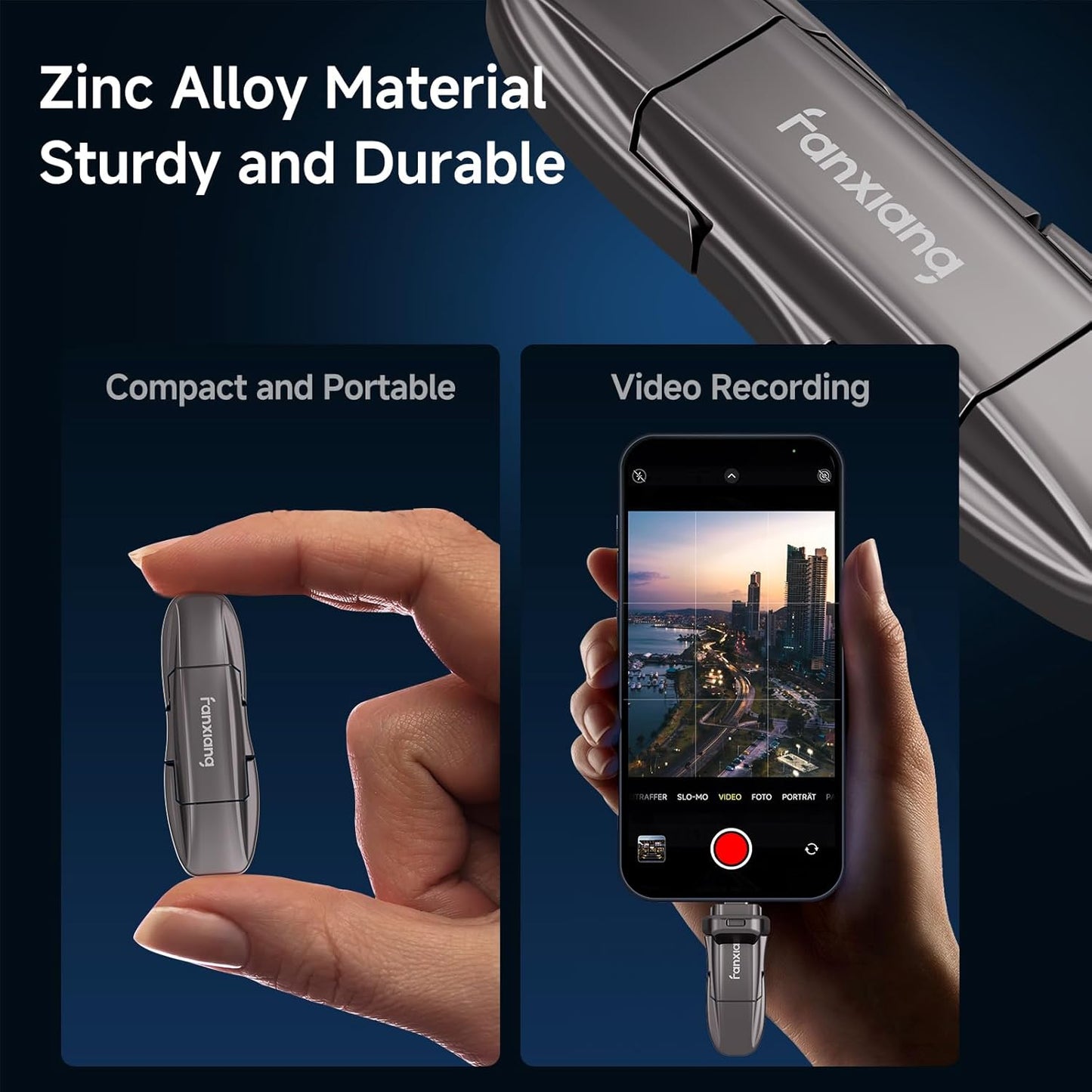 Flash Drive 512GB, USB 3.2 Gen2 Up to 1050MB/s, USB Drive, USB A + Type C External Portable SSD for iPhone 15/Pro/Android Phone/Windows/MacPC/Laptops, FF952