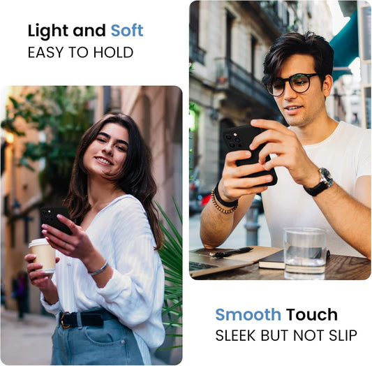 FireNova for iPhone 14 Pro Case, Silicone Upgraded [Camera Protection] Phone Case with [2 Screen Protectors], Soft Anti-Scratch Microfiber Lining Inside, 6.1 inch, Black