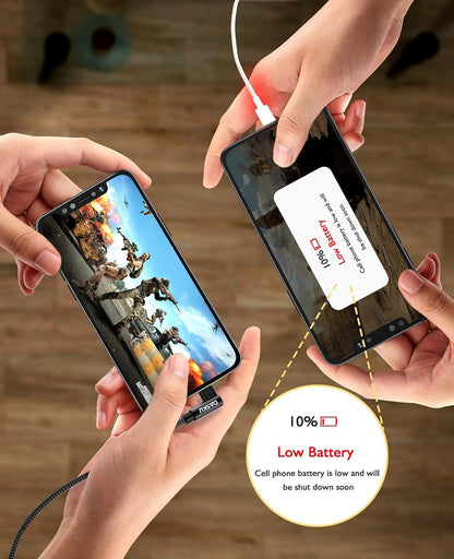 Apple USB C to Lightning Cable 2Pack - 6FT Right Angle 90 Degree iPhone Charging Cable - Long Nylon Braided - Compatible with iPhone 14/13/Pro/12/Max/11/XS/XR/8/Plus