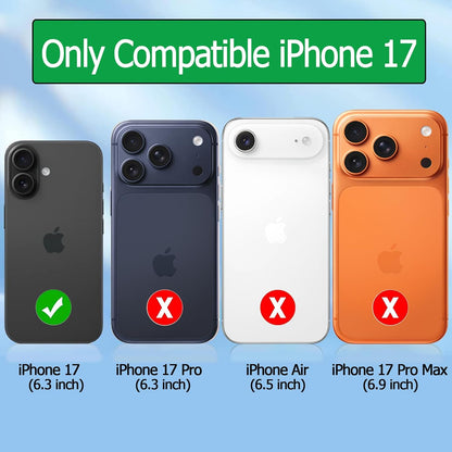 Battery Case for iPhone 17, Upgraded 10000mAh Rechargeable Portable Charging Case with Wireless Charging Compatible for iPhone 17 (6.3 inch) with Carplay Extended Battery Pack Charger Case (Black)