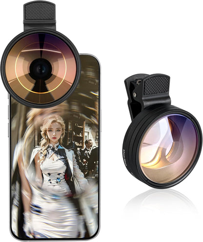 Prism Lens for iPhone & Android - Swirl Twist Blur Effect Filter, Tunnel Vision Lens, K9 Optical Glass, Durable Metal Frame - Portable Creative Tool for Cinematic Photos & Videos