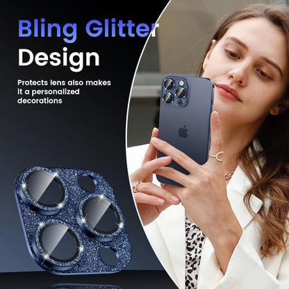 Tensea for iPhone 16 Pro/iPhone 16 Pro Max/iPhone 15 Pro/iPhone 15 Pro Max Camera Lens Protector, Metal Aluminum Alloy Tempered Glass Cover Camera Screen Protector Accessories, Case Friendly