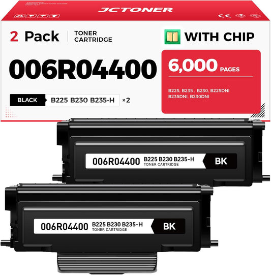 B230 B225 B235 Toner Cartridge 006r04400 High-Yield Toner 2-Pack with Chip Replacement for 006R04399 006R04400 006R04401 Xerox with B230 B225 B235 B225DNI B235DNI B230DNI Printer Ink All-in-One Copier