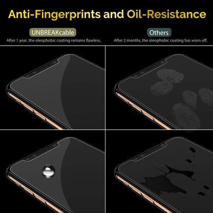 UNBREAKcable 3-Pack Screen Protector for iPhone 11 Pro/X/XS 5.8", 9H Premium Tempered Glass Screen Protector for iPhone X/iPhone Xs/iPhone 11 Pro [Easy Install, No Bubble, Anti-Scratch]