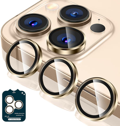Tensea Camera Lens Protector Compatible for iPhone 16 Pro Max/16 Pro/14 Pro Max/14 Pro, Metal Aluminum Alloy Tempered Glass Cover Camera Screen Protector Accessories, Case Friendly