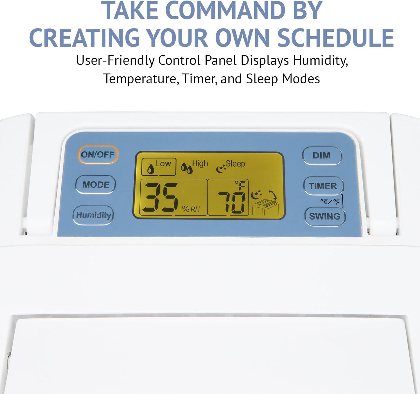 Ivation 13-Pint Small-Area Desiccant Dehumidifier Compact and Quiet - With Continuous Drain Hose for Smaller Spaces, Bathroom, Attic, Crawlspace and Closets - For Spaces Up To 270 Sq Ft, White