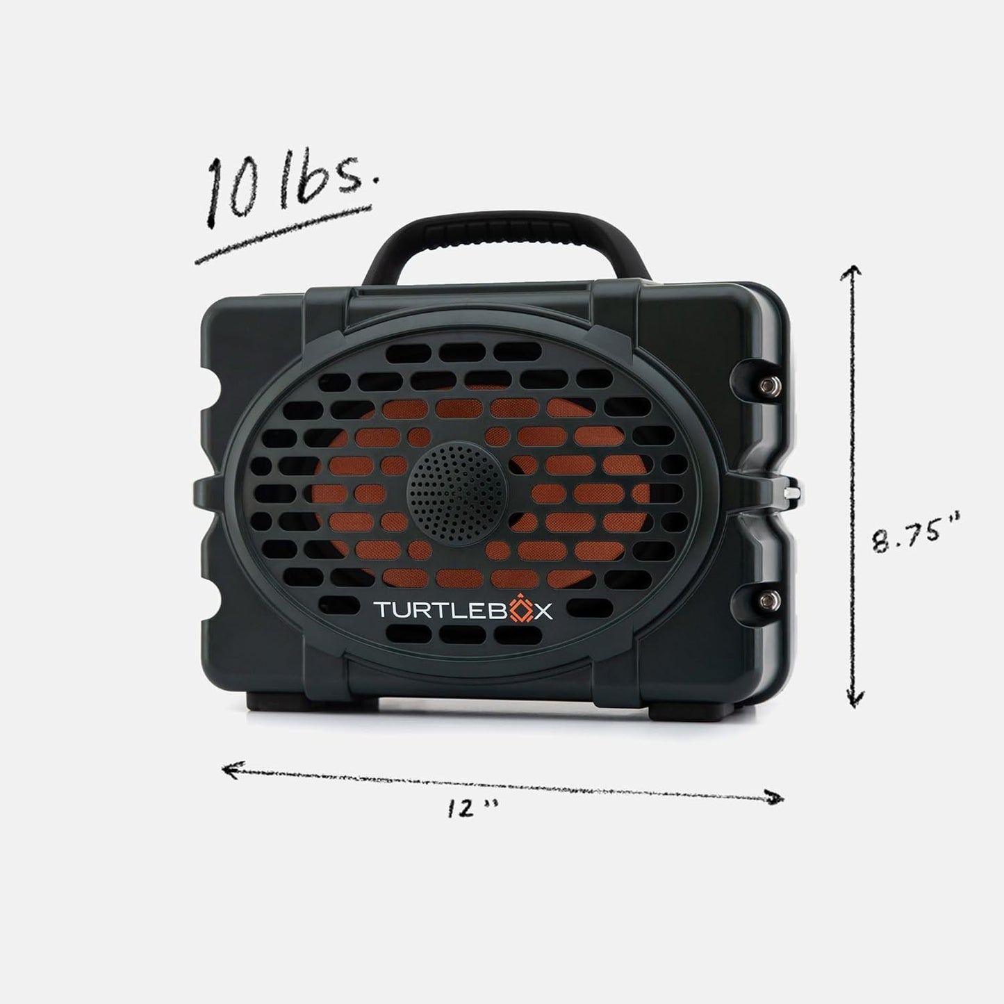 Turtlebox Original Gen 3: Portable Outdoor Bluetooth Speaker – Ultra-Loud (120dB), Waterproof (IP67), Rugged, Impact-Resistant, 3-Day Battery | Party Mode: Unlimited Pairing for Stereo Sound, Green