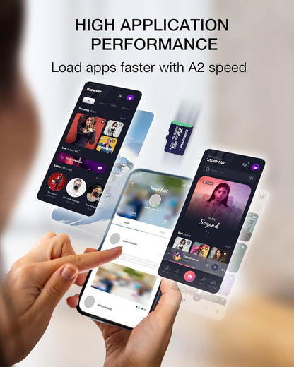 256GB CT100 microSDXC UHS-I Memory Card with Adapter - up to 100MB/s, C10, U3, V30, 4K UHD, A2, Micro SD Card for Smartphones, Tablets, Cameras, Gaming Consoles, and Drones (1 Pack)