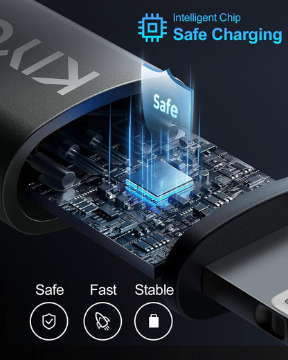 USB A to USB C Cable 3FT/6FT, Coiled USB C Cable for Car, 66W USB C Cable Fast Charging 3A USB C iPhone Cable Compatible with iPhone 16/15/Samsung Galaxy S20 S10 Plus Note 10 9 and More USB C Devices