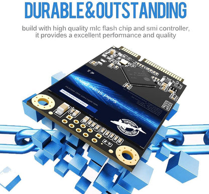 Dogfish mSATA SSD 250GB 3D NAND TLC SATA III 6 Gb/s, mSATA (30x50.9mm) Internal Solid State Drive - Compatible with Desktop PC Laptop - (MSATA 250GB)