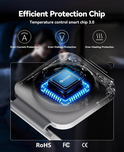 3 in 1 Charging Station for Apple Multiple Devices, Foldable Magnetic Fast Wireless Charger Dock, Travel Charging Pad for iPhone 16 15 14 13 12 Pro Max Plus Apple Watch Series & AirPods 4/3/2/Pro