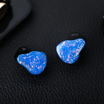 Linsoul THIEAUDIO Hype 4 2DD+4BA in Ear Monitor, HiFi IEM Earphones with Tonal Balance, Latest Sonion Driver, Detachable Silver-Plated OCC Cable for Audiophile Musician Professionals (Blue)