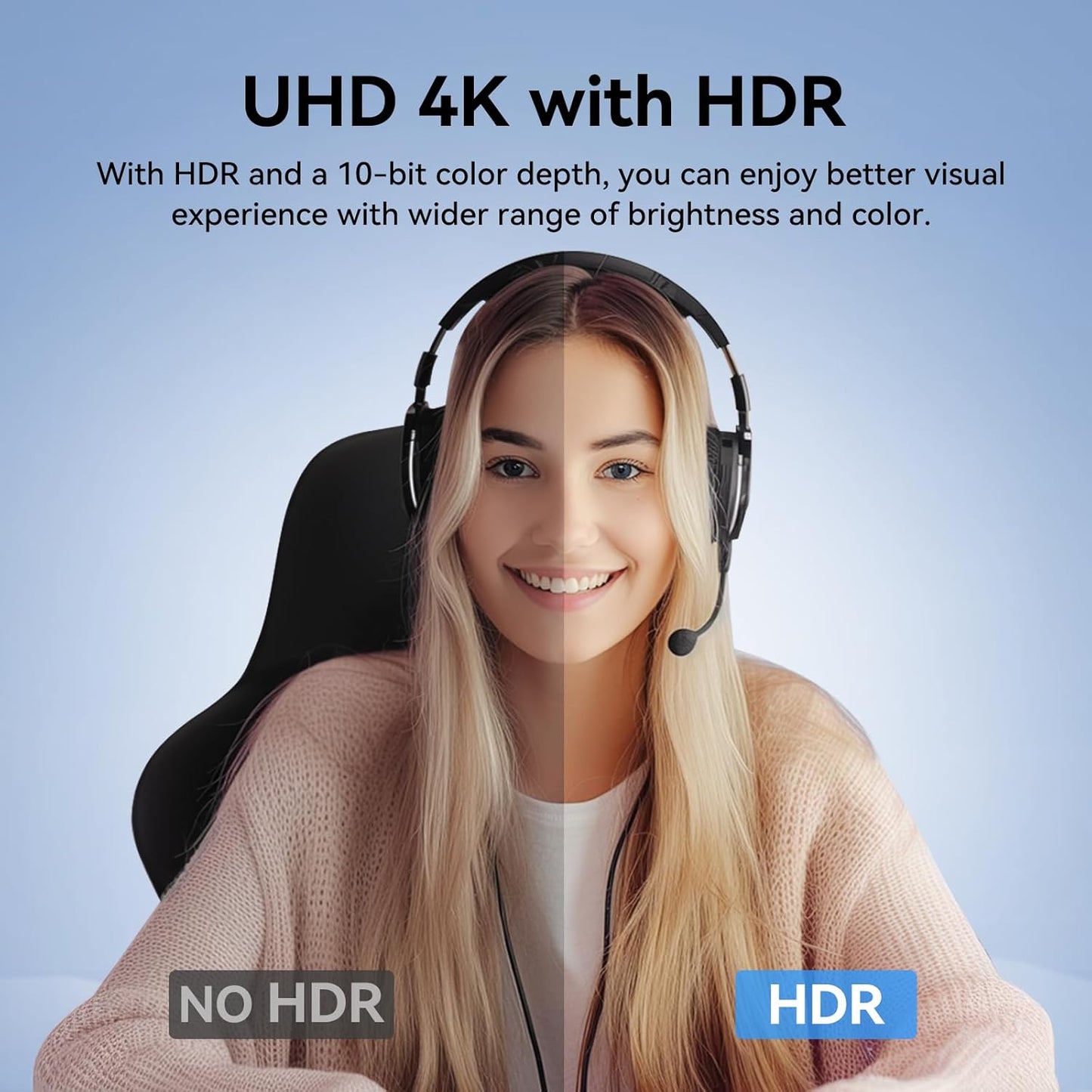 EMEET SmartCam S800-4K Webcam with Tripod for Streaming, Sony 1/2'' Sensor, Supports HDR, PDAF&TOF Dual-autofocus, 1080P@60FPS, Adjustable Heights with 360° Swivel Head, Perfect for Live Streaming