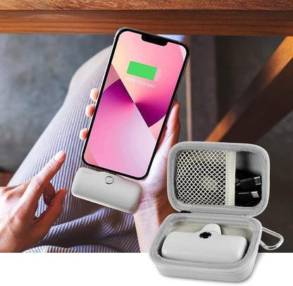 Portable Charger Power Bank Case for Swyop/for Feob/for Charmast/for JEJILL/for LanLuk/for VEGER/for iWALK/for Taegila/for Kuulaa and More Small Charging Battery Pack - Bag Only (White)