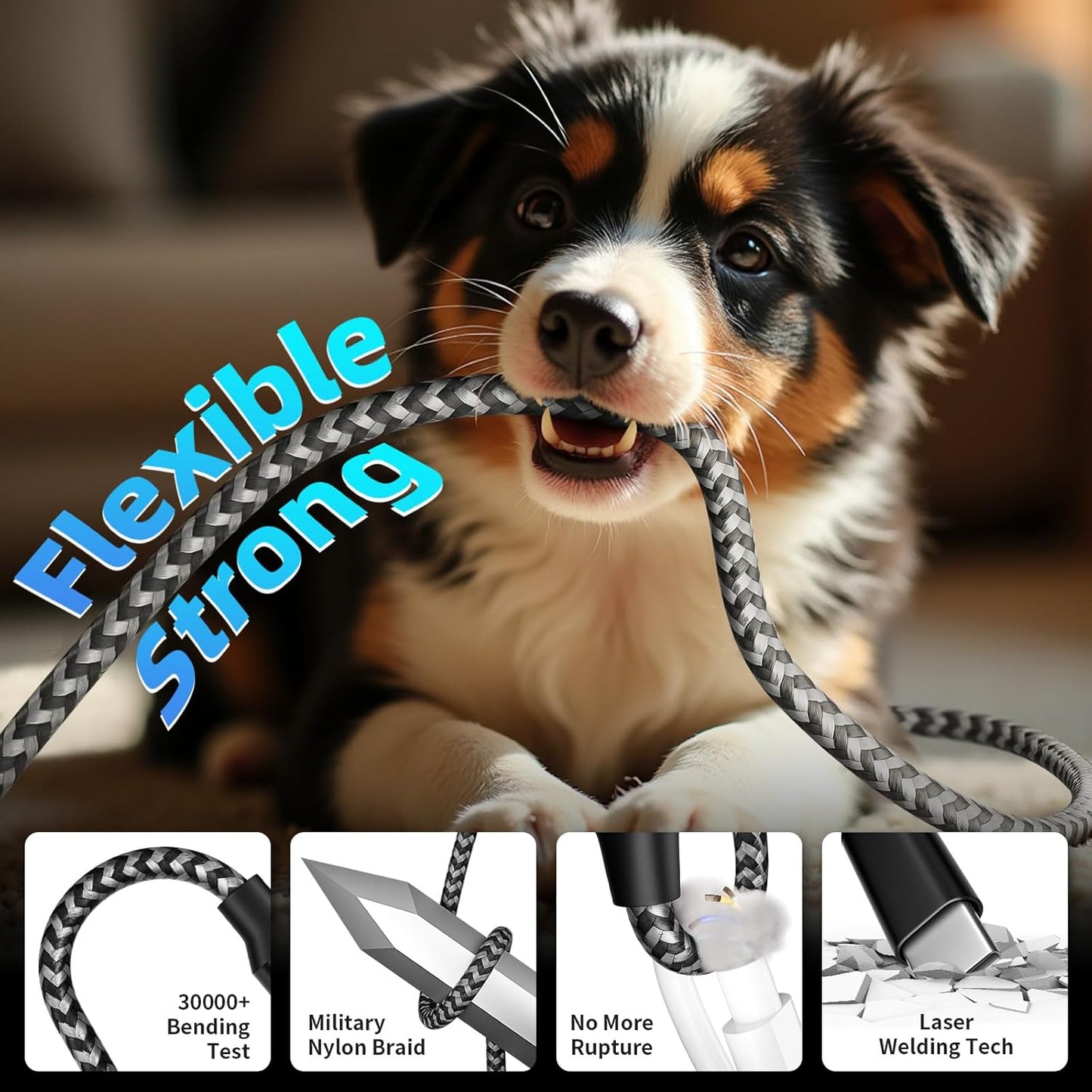 USB C Splitter Multi Charging Cable,USB A/C to USB C Charging Cord,Dual Type C Charger Cord,4 in 2 Multi Charger Cord with 4 Type-C Connectors Compatible with iPhone16/15/Cell Phones Tablets and More.