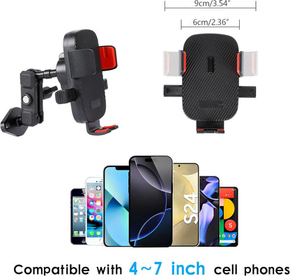 Car Phone Holder Mount for AMPS Standard Diamond Base ，Aluminum 360° Rotation Phone Mount for Car Dashboard Truck Boat Desk， Compatible with iPhone 16 15 14 13 12 Series Samsung S24 S23