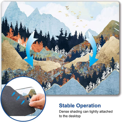Mouse Pad, Premium-Textured Mouse Mat, Non-Slip Rubber Base Mousepad for Laptop, Computer & PC,9.5×7.9 in,Abstract Landscape