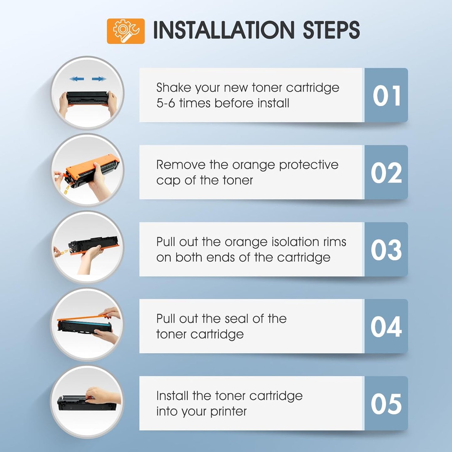 218A 218X Toner Cartridges 4 Pack 3301fdw with Chip Compatible Replacement for HP 218A 218X Color Laserjet Pro MFP 3301cdw 3201dw 3301sdw Printer High Yield Ink Set W2180A (Black Cyan Yellow Magenta)