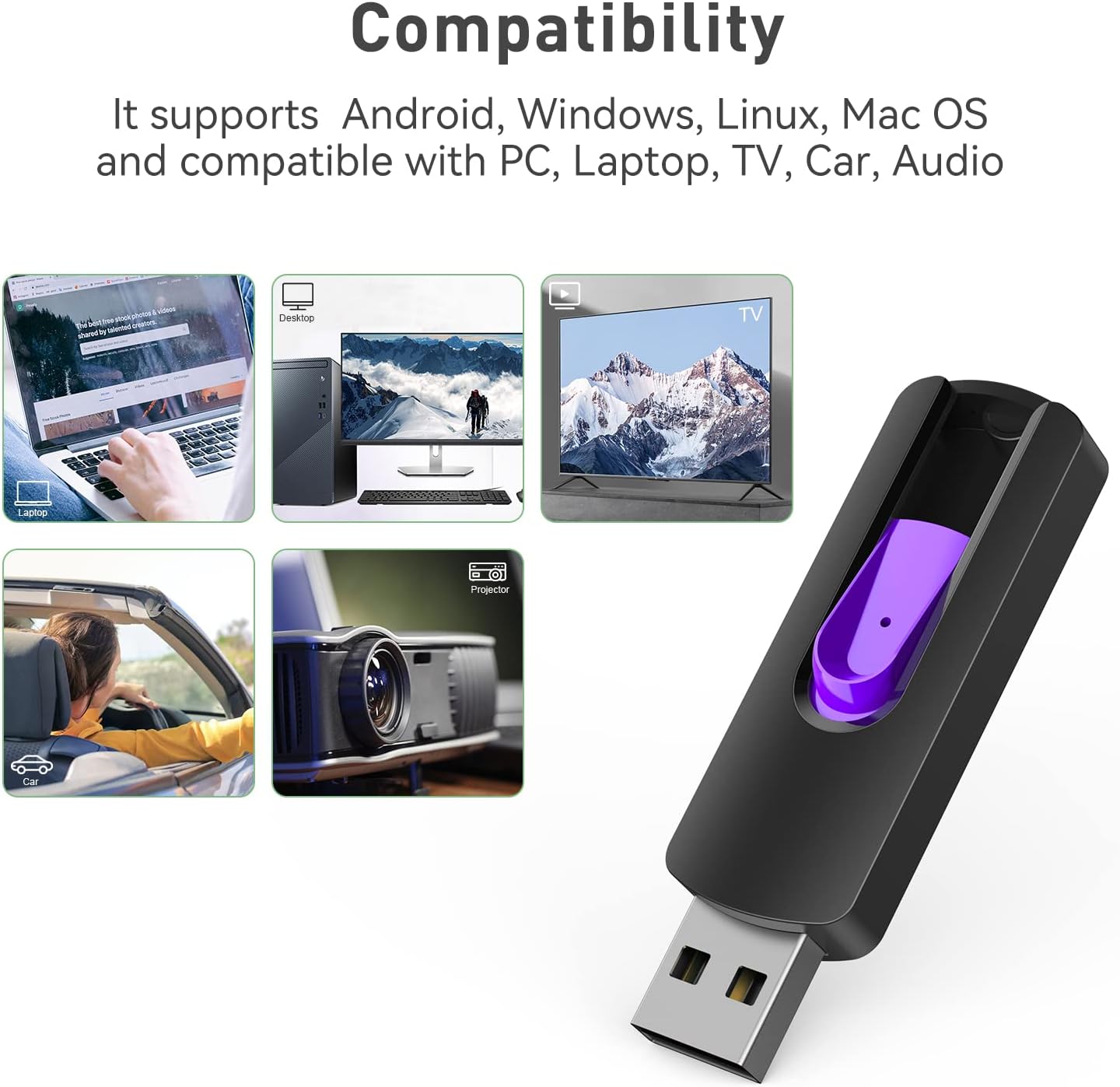 Aiibe 10 Pack 64GB Flash Drive USB Drive 64GB USB Flash Drives Thumb Drives USB 2.0 Memory Stick Bulk (64 GB, 10 Pack, 5 Mixed Colors)