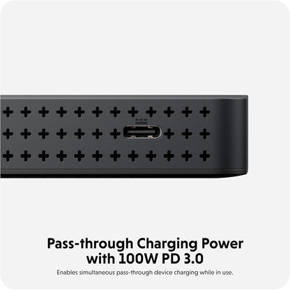 HyperDrive Next Dual 4K HDMI 7 Port USB C Docking Station for M Series MacBook, PC, Chromebook, 2x File Transfers w/ 10Gbps USB Ports, Dual 4K Docking Station Charges w/ 100W PD Power Passthrough Port