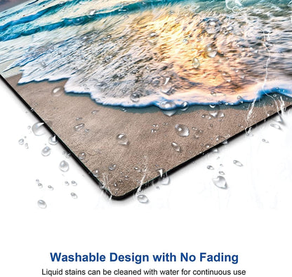 Mouse Pad, Premium-Textured Mouse Mat, Non-Slip Rubber Base Mousepad for Laptop, Computer & PC,9.5×7.9 in,Beach Sunset