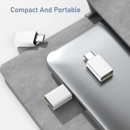 Basesailor USB C to USB Adapter 3Pack,USB C Male to USB A 3.0 Female Adapter,Type C Thunderbolt 4 OTG Converter for Apple MacBook Pro,Mac Book,iPad,Microsoft Surface Go,Samsung Galaxy S25,iPhone 17 16