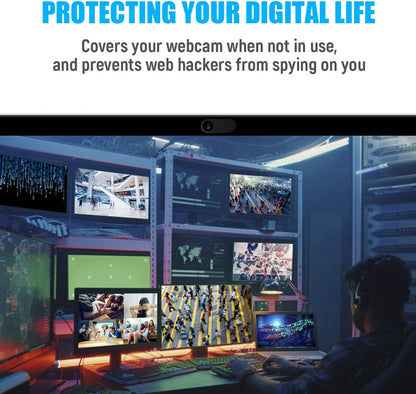 HKDGYHON Laptop Camera Cover, Privacy Security Cover, Ultra-Thin Web Cam Privacy Cover for MacBook, iMac, Laptop, Desktop, Pc, iPad, iPhone, Smartphone, Privacy Web Camera Protection (Blue - 3 Pack)