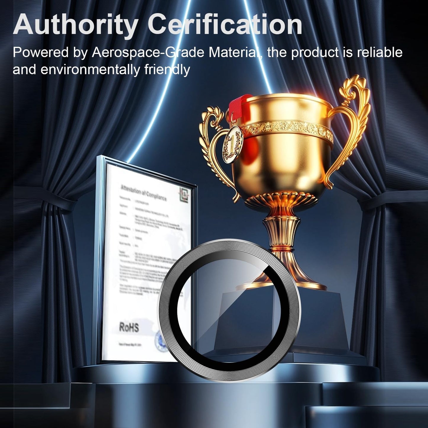 Korecase for Galaxy S25 Ultra Camera Lens Protector,9H Tempered Metal Glass Anti Scrach Rear Camera Screen Protector, Shockproof Metal Ring Lens Protection for Samsung Galaxy S25 Ultra，Black