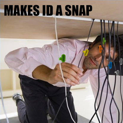 Mr-Label – Write on Cable Labels– Upgraded Clearer Writing Cord Tags- Cable Ties for Classify&Identification–Wire Cables for Cable Management|Organization | Electronics Computers-40Pcs(8 Colors)