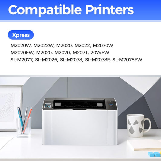 MLT-D111S Toner Cartridge High Yield Black 2-Pack Compatible for Samsung MLT-D111S 111S MLT111S D111S for Samsung Xpress M2020W M2070FW M2070W M2020 M2024W M2074FW M2070F M2022 M2026 M2070 Printer Ink