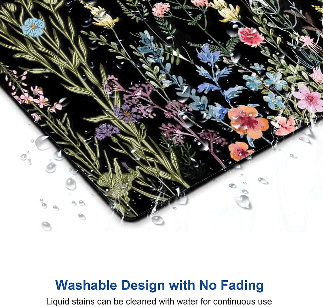 Mouse Pad, Premium-Textured Mouse Mat, Non-Slip Rubber Base Mousepad for Laptop, Computer & PC,9.5×7.9 in,Weeds