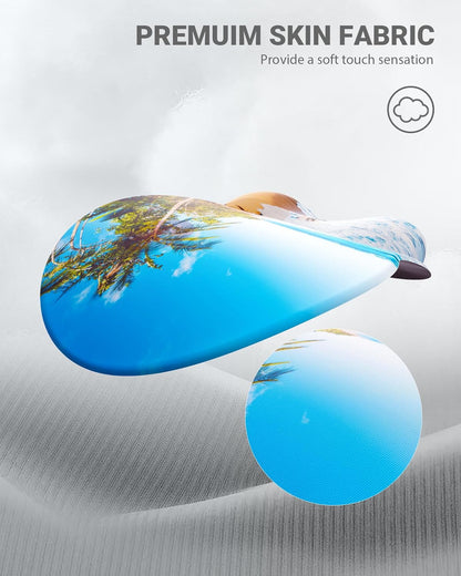 Ergonomic Mouse Pad Wrist Support, Comfortable Mouse Pad Wrist Rest, Relieve Wrist Pain Gel Mouse pad, Non-Slip Rubber Base Mousepad for Laptop, Computer(Beach)