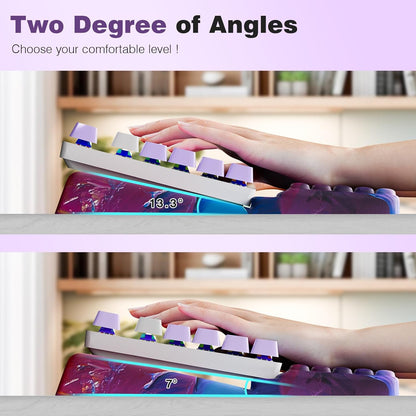 Ospelelf Keyboard Wrist Rest Comfortable Ergonomic Keyboard Stand Riser Holder Pad for Office Home