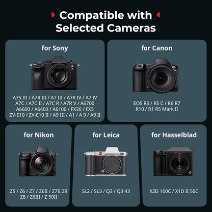 SmallRig Universal Mount Plate for AirTag, for SmartTag2, Quick Release Camera Mount Baseplate for Arca-Type, Built-in EVA Pad, 1/4"-20 Screws for Sony, for Canon, for Nikon - MD5422