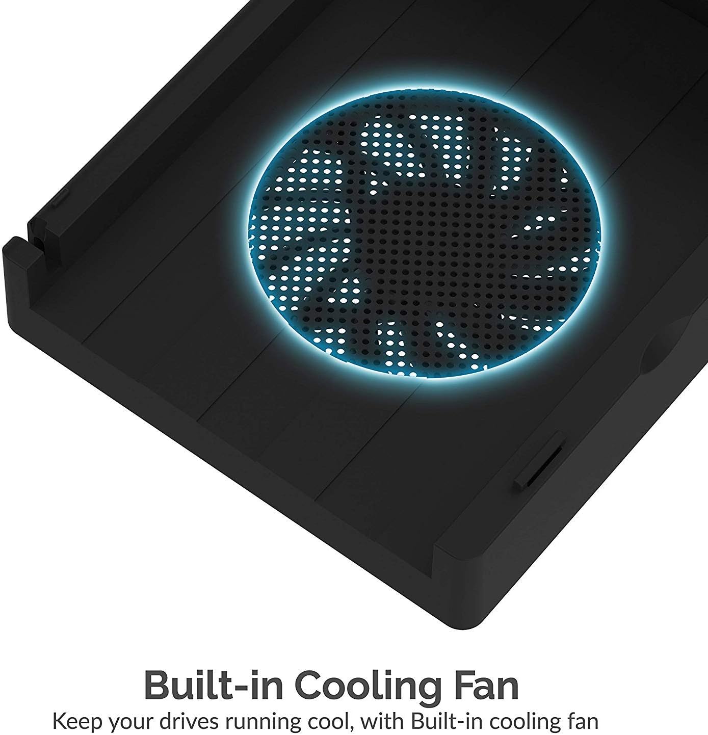 SABRENT USB 3.0 to SATA External Hard Drive Lay Flat Docking Station with Built in Cooling Fan for 2.5 or 3.5in HDD, SSD [Support UASP and 22TB] (EC-DFFN)