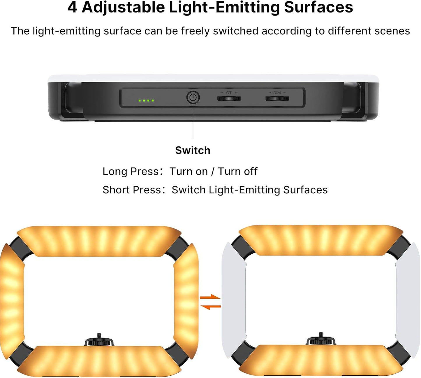 Smartphone Video Rig PICTRON U200 Handheld LED Ring Light Selfie Light Phone Video Stabilizer for Camera, Smartphone, Action Camera, YouTube, Setup, Filmmaking, Makeup, Vlogging