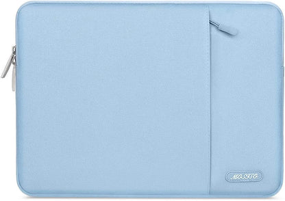 MOSISO Laptop Case 14 inch, 14 inch Laptop Sleeve Compatible with HP Lenovo Dell ASUS Acer, HP Stream, Dell Latitude, Lenovo IdeaPad, Polyester Vertical Computer Sleeve Bag with Pocket, Air Blue