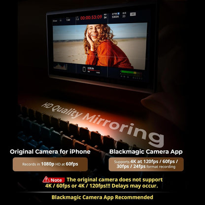 SmallRig Phone Vlog Selfie Monitor Screen for iPhone for Huawei for S24/S25, w/Magnetic Phone Holder Clip Mount & Wireless Remote, Sync Rear Camera for Selfie Vlog Live Stream Phone Filmmaking - 4851