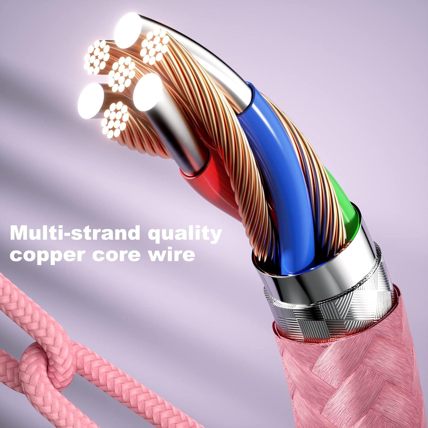 iPhone Charger 3 Pack 10FT USB A to Lightning Cables 90 Degree Charge Cable MFi Certified Nylon Braided Fast Charging Cord for iPhone 14/13/12/11/X/Max/8/7/6/6S/5/5S/SE/Plus/iPad