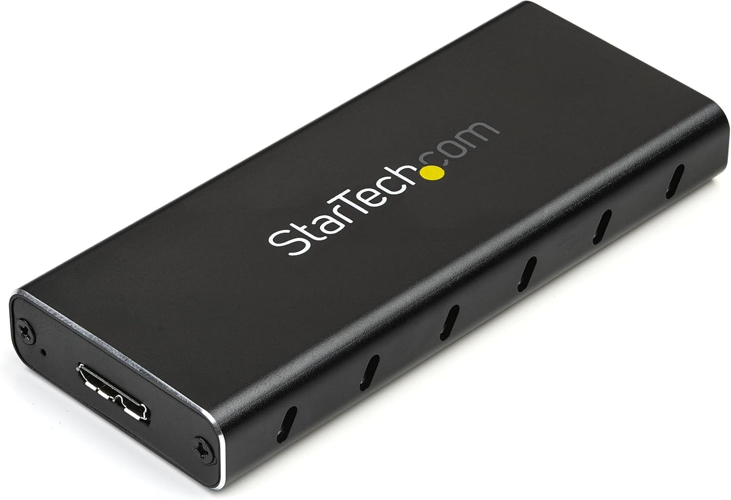 StarTech.com M.2 SSD Enclosure for M.2 SATA SSDs - USB 3.1 (10Gbps) with USB-C Cable - External Enclosure for USB-C Host - Aluminum, TAA (SM21BMU31C3)