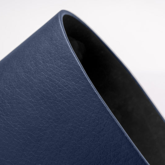 Nekmit Leather Desk Blotter Pad 17 x 12 Inches, Flat, Non-Slip, Waterproof, Blue