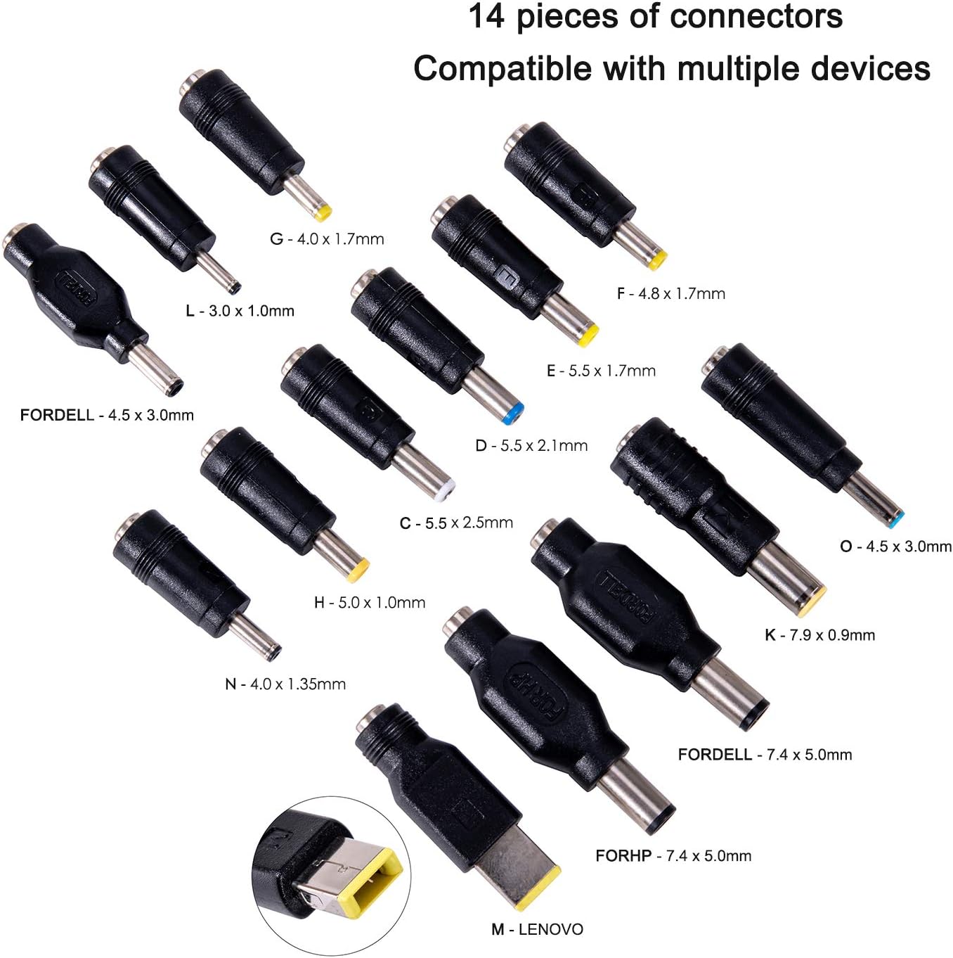 Krisdonia 50000mAh Laptop Power Bank 5/9/12/16/19/20V Portable Laptop Battery Charger with QC3.0 USB-A Port & 12V Type-C Port for Laptop, Tablet, Smartphone and More Devices