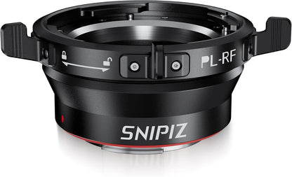 SNIPIZ PL-RF Lens Mount Adapter with Rotary Lock Compatible with PL Lens to Canon RF Mount Cameras EOS R EOS Ra EOS RP EOS R5 EOS R6 EOS R3
