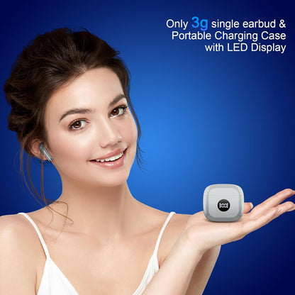 Wireless Earbuds, Bluetooth 5.4 Ear Buds LED Power Display Headphones Bass Stereo, Bluetooth Earbuds in-Ear Noise Cancelling Mic, 40H Playback Mini Case IP7 Waterproof Sports Earphones for Android iOS