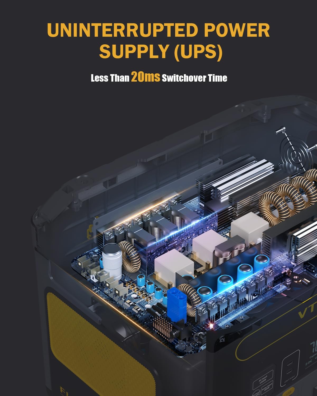 VTOMAN FlashSpeed 1500 Portable Power Station with Extra Battery - 3096Wh/1500W(3000W Peak) Solar Generator with LiFePO4 Battery, 100W USB-C, 60 Min Fast Charging 0-80% for Camping, Backup, RV