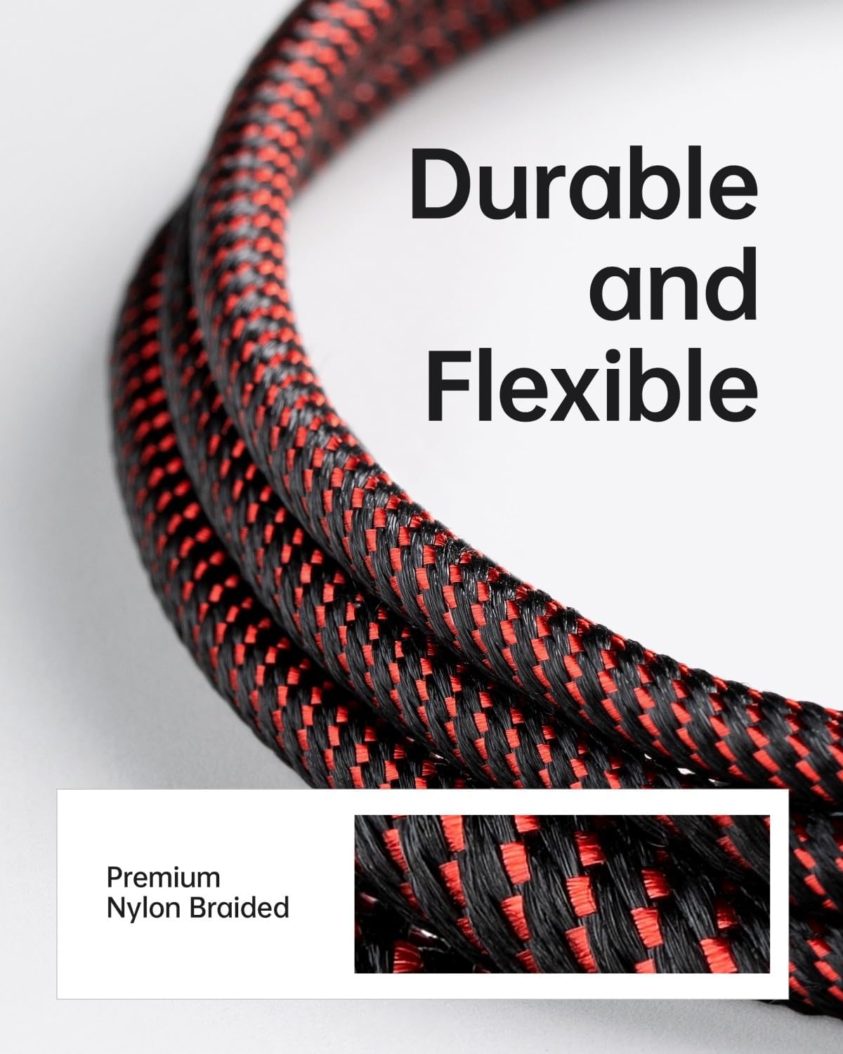 UYOUNG iPhone Charger Cable 3Pack 6FT [Apple MFi Certified] USB to Lightning Cable Nylon Braided Heavy Duty Fast Charging Cord Compatible with iPhone 14/13/12/11/SE/X/XS/XR/8/7/6/6S/iPad - Red