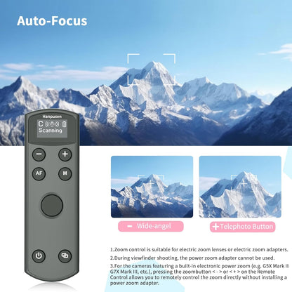 for Canon Rechargeable Camera Remote Control,Wireless Shutter Release Compatiable with EOS R,R5,R6,R50,R100,M6 Mark II,G5X Mark II,G7X Mark III,Rebel T7i,T8i,SL2,SL3,M50,M200;Replaces BR-E1