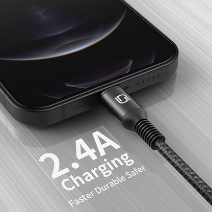 iPhone Charger Cable 10ft, 3Pack MFi Certified Extra Long Lightning Cable 10 Foot Fast Charging Cord Durable Nylon Braided USB Cable for iPhone 14 13 12 11 Pro Max XS XR X 8 7 6s 5 Plus/iPad/AirPods