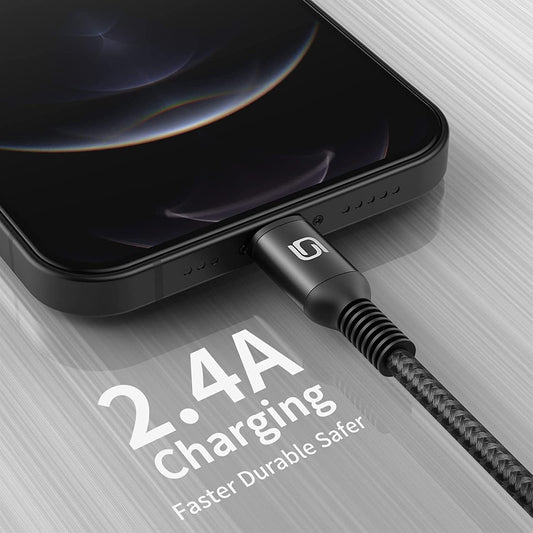 iPhone Charger Cable 10ft, 3Pack MFi Certified Extra Long Lightning Cable 10 Foot Fast Charging Cord Durable Nylon Braided USB Cable for iPhone 14 13 12 11 Pro Max XS XR X 8 7 6s 5 Plus/iPad/AirPods